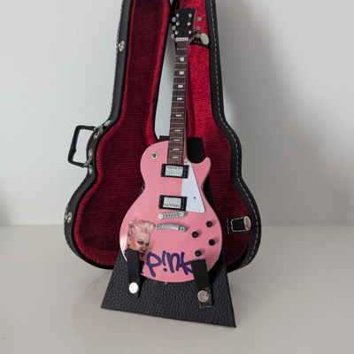 Pink - Miniature Guitar with Stand & Case