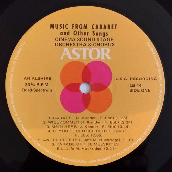 Cinema Orchestra And Chorus - Music From Cabaret And Other Songs Vinyl LP (Used)