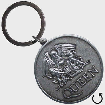 Queen - Silver Crest Double Sided Keychain