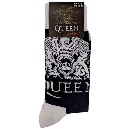 Queen - White Crest Unisex Socks