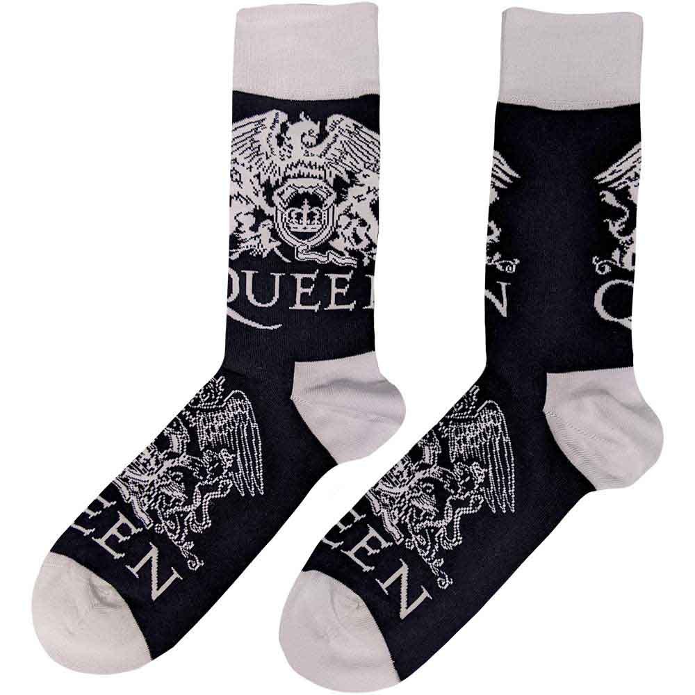 Queen - White Crest Unisex Socks