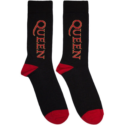 Queen - Red Vertical Logo Unisex Socks