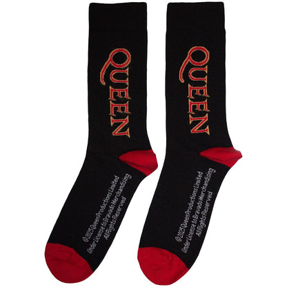 Queen - Red Vertical Logo Unisex Socks