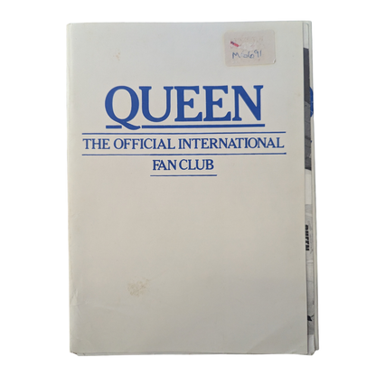 Queen - Official International Fan Club Membership Set Circa 1980s