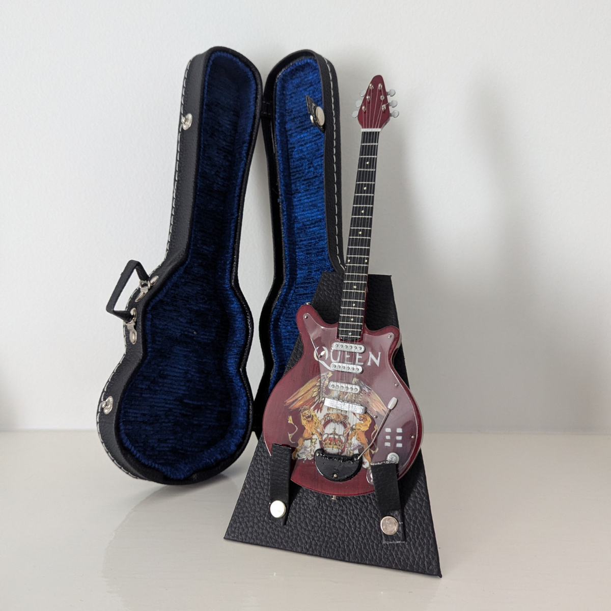 Queen - Miniature Guitar with Stand & Case