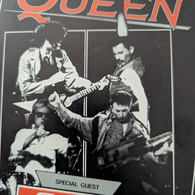 Queen - Stockholme Concert Flyer with Gary Moore 1986