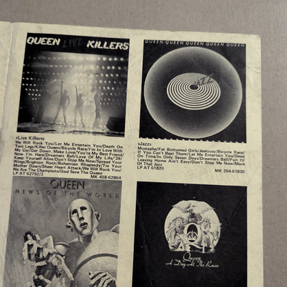 Queen – Original Swedish Concert & Album Promotion Flyer (1986)