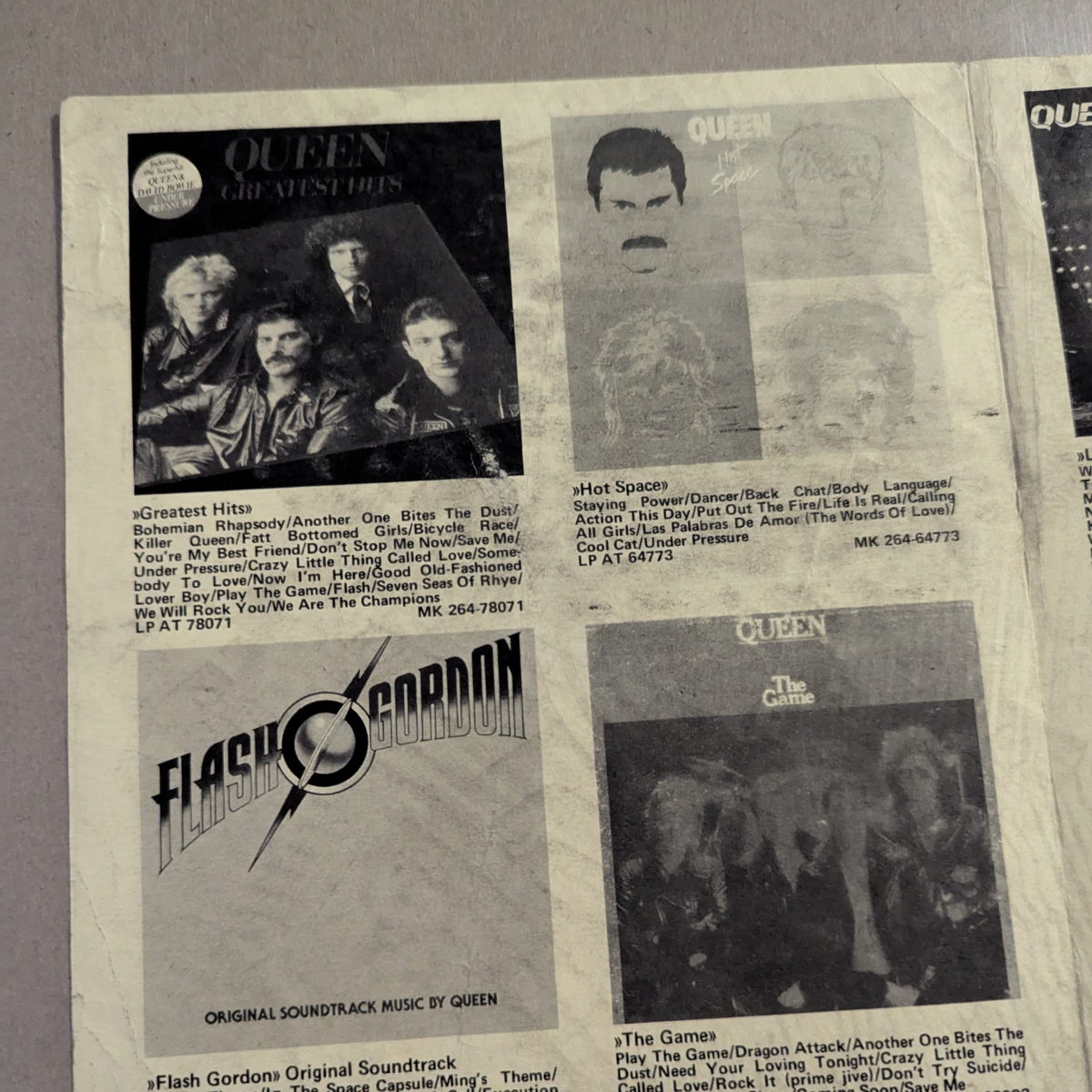 Queen – Original Swedish Concert & Album Promotion Flyer (1986)