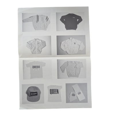 Queen – Set of 3 Original Merchandise Flyers (1980–1985)