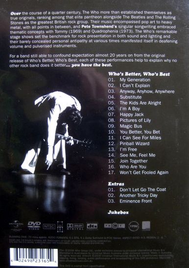 Who – Who's Better Who's Best DVD (New)