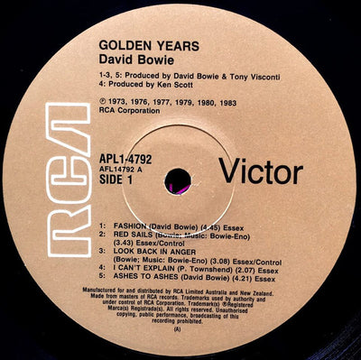 David Bowie - Golden Years Remastered Vinyl LP (Used)