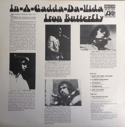 Iron Butterfly - In-A-Gadda-Da-Vida LP (Used)