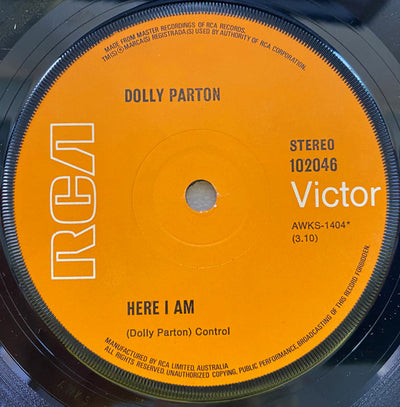 Dolly Parton - Coat Of Many Colours / Here I Am 7" Vinyl Single