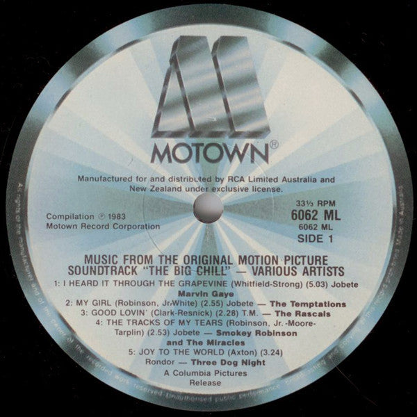 Soundtrack - The Big Chill (Original Motion Picture Soundtrack) Reissue Vinyl LP (Used)