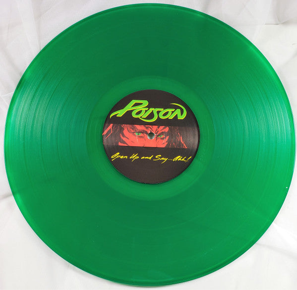 Poison – Open Up and Say...Ahh! Green Coloured Vinyl LP