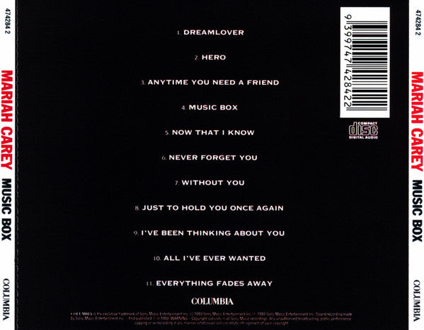 Mariah Carey – Music Box CD