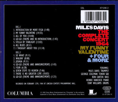 Miles Davis – The Complete Concert 1964 - My Funny Valentine + Four & More Fatcase 2CD