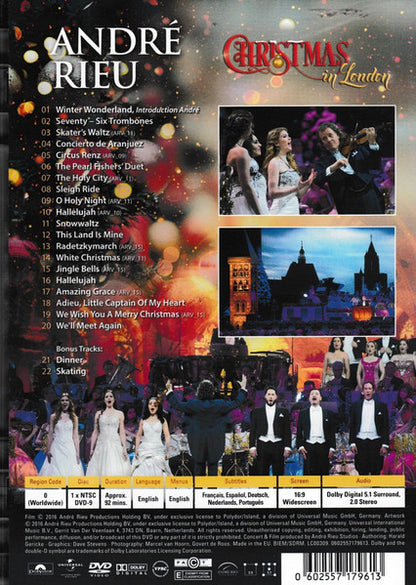 Andre Rieu – Christmas In London DVD