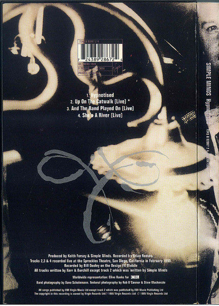 Simple Minds ‎– Hypnotised Special Edition 4 Trk CD Single (Used)