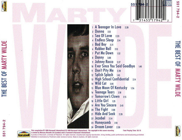 Marty Wilde – The Best Of Marty Wilde CD