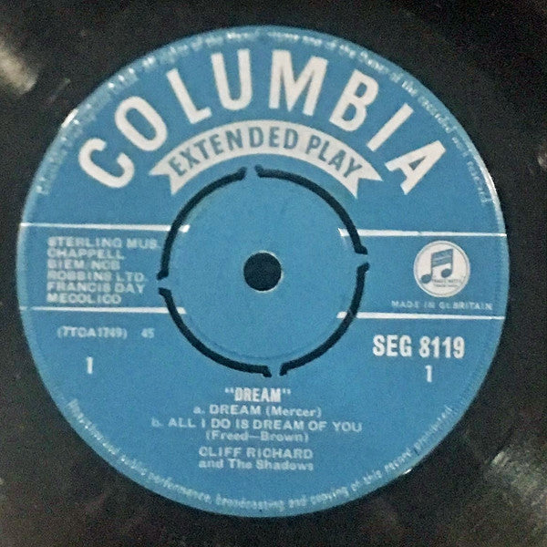 Cliff Richard - Dream 7" Vinyl EP (Used)