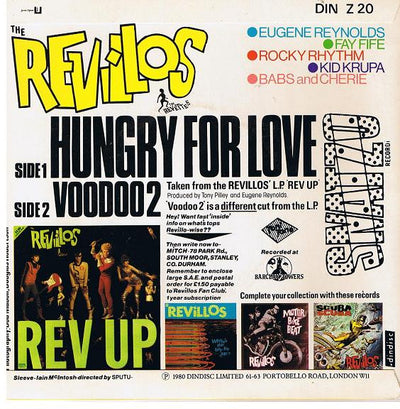 Revillos - Hungry For Love 7" Vinyl Single (Used)