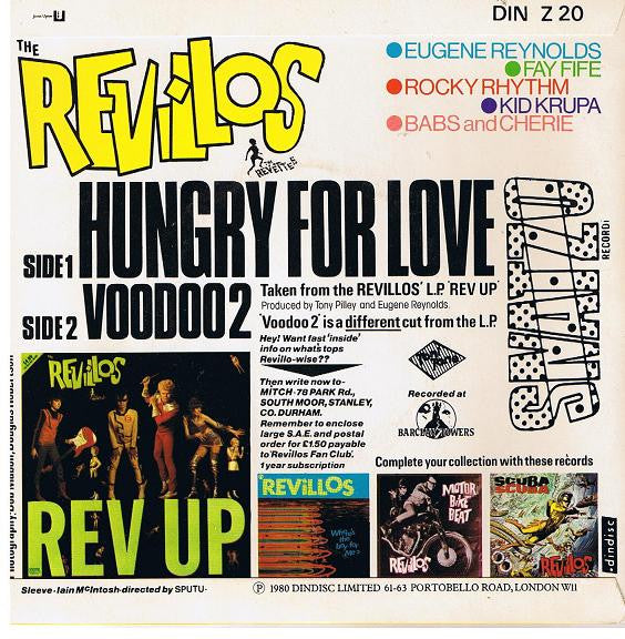 Revillos - Hungry For Love 7" Vinyl Single (Used)