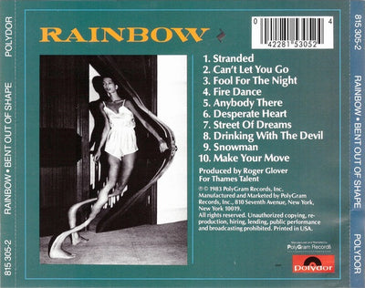 Rainbow – Bent Out Of Shape CD