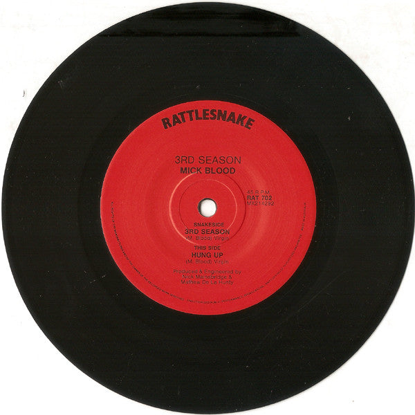 Mick Blood & The Pushtwangers - 3rd Season 7" Vinyl Single (Used)