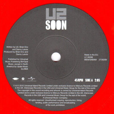 U2 - U2360° At The Rose Bowl Limited Edition Super Deluxe Box Set Red Coloured 7" Vinyl Single Blu-Ray 2DVD Book (Used)
