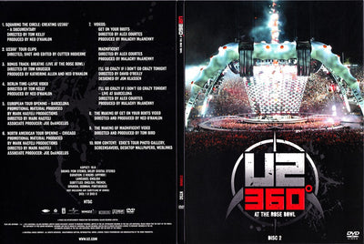 U2 - U2360° At The Rose Bowl Limited Edition Super Deluxe Box Set Red Coloured 7" Vinyl Single Blu-Ray 2DVD Book (Used)