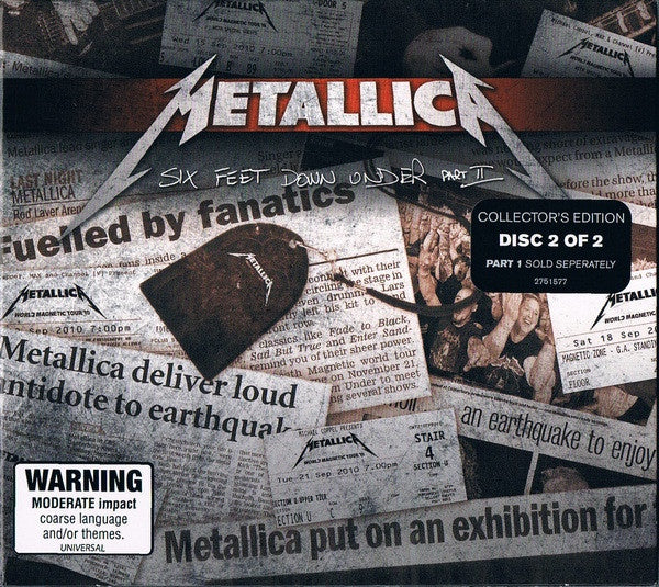 Metallica - Six Feet Down Under Part II Digipak CD