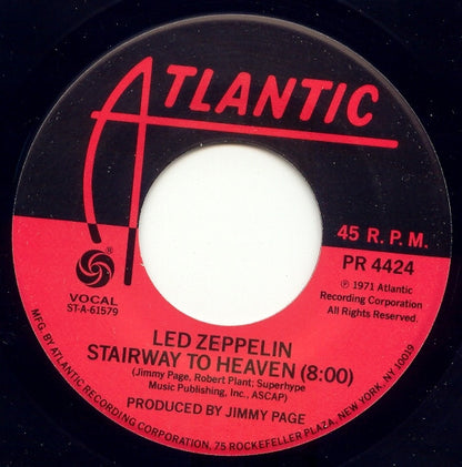 Led Zeppelin - Stairway To Heaven Promo CD & 7" Vinyl Single 20th Anniversary Pop Up Edition (Used)