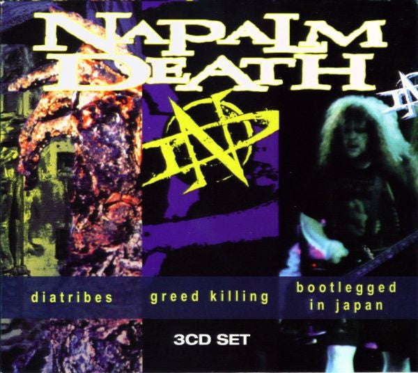 Napalm Death – Diatribes / Greed Killing / Bootlegged In Japan Boxset 3CD