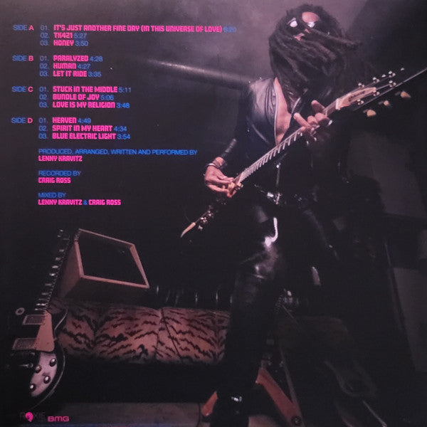 Lenny Kravitz - Blue Electric Light Transparent Pink & Blue Coloured Vinyl 2LP (Used)