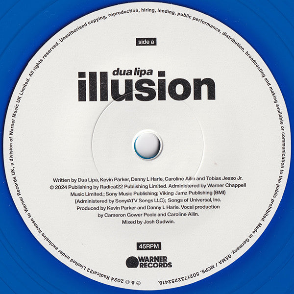 Dua Lipa - Illusion 7" Vinyl Single (Used)