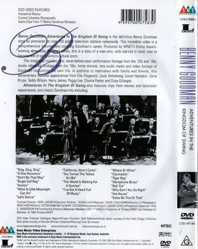 Benny Goodman – Adventures In The Kingdom Of Swing DVD