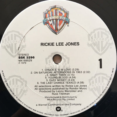 Rickie Lee Jones - Rickie Lee Jones Vinyl LP (Used)