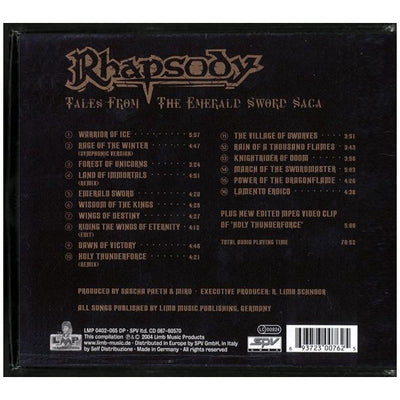 Rhapsody- Tales From The Emerald Sword Saga CD Boxset