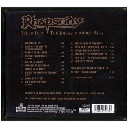 Rhapsody- Tales From The Emerald Sword Saga CD Boxset