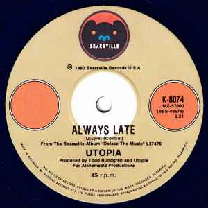 Utopia - I Just Want To Touch You 7" Vinyl Single (Used)