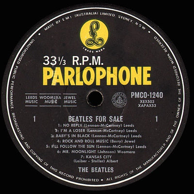 Beatles - Beatles For Sale (AUS 1965) Vinyl LP (Used)