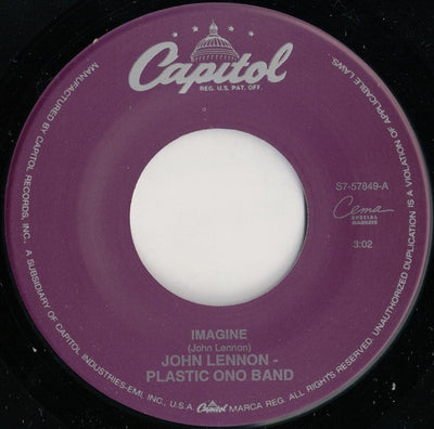 John Lennon - Imagine / It's So Hard 7" Vinyl