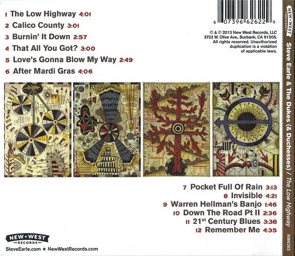 Steve Earle & The Dukes (& Duchesses) – The Low Highway CD