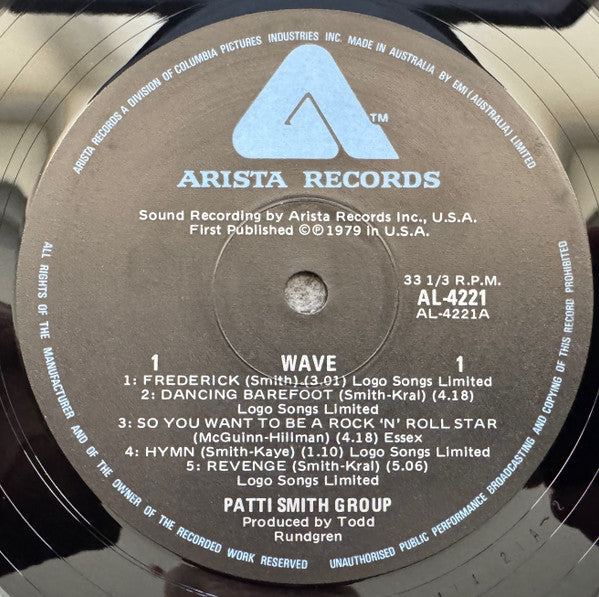 Patti Smith Group - Wave Vinyl LP (Used)