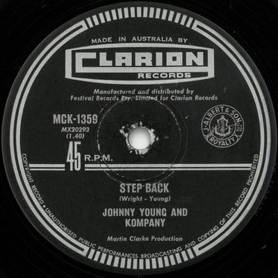 Johnny Young And Kompany - Step Back / Cara-Lyn 7" Vinyl Single
