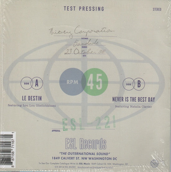 Thievery Corporation - Le Destin 7" Vinyl Single (Used)