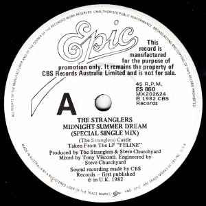 The Stranglers – Midnight Summer Dream (Special Single Mix) 7" Single Vinyl (Used)