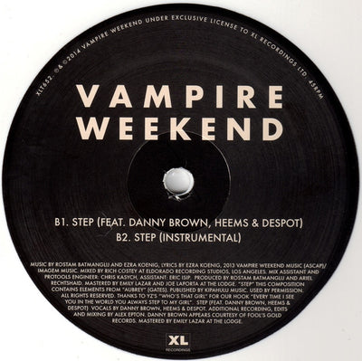 Vampire Weekend - Step White Coloured RSD 2015 Vinyl 12" EP (Used)