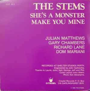 Stems – She's A Monster 7" Vinyl Single (Used)
